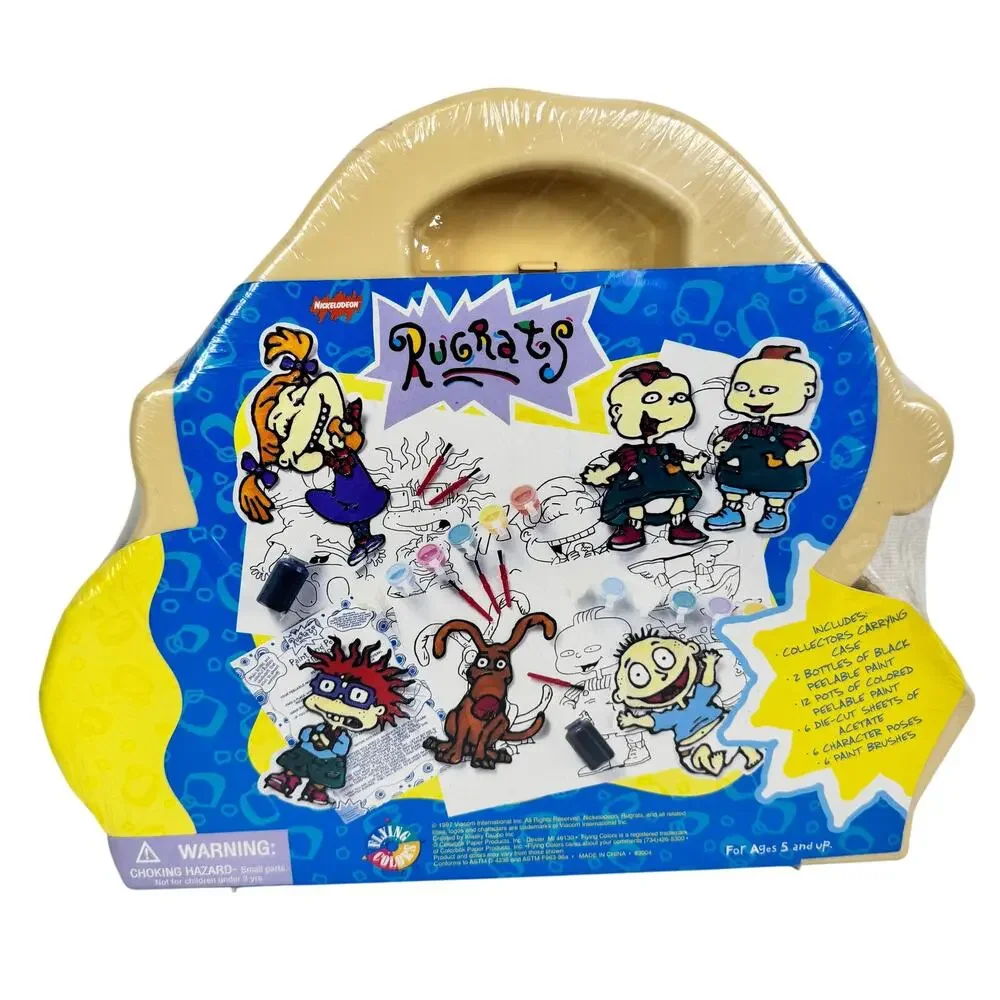 NICKELODEON Rugrats Tommy's Liquid Magic Window‎ Art Activity Case Sealed 1997